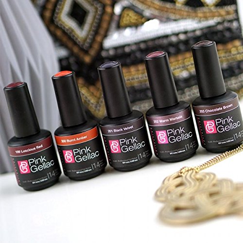Pink Gellac UV Nagellack 199 Luscious Red. Professionelle Gel Nagellack shellac für mindestens 14 Tage perfekt glänzende Nägel - 4