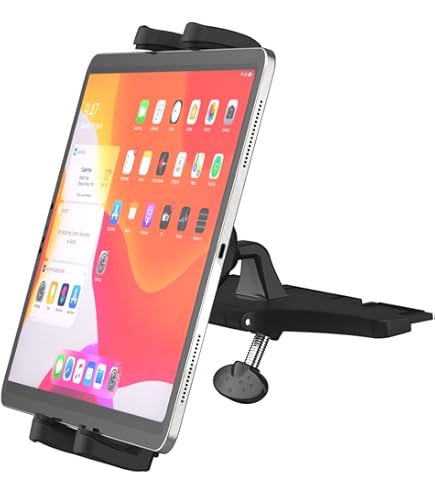 Rotazione 360 Gradi Supporto Tablet Per Auto Da Poggiatesta - Regolabile 360°, Per IPad/Tablet 4.7-12.9" Braccio Regolabile 360 - 8