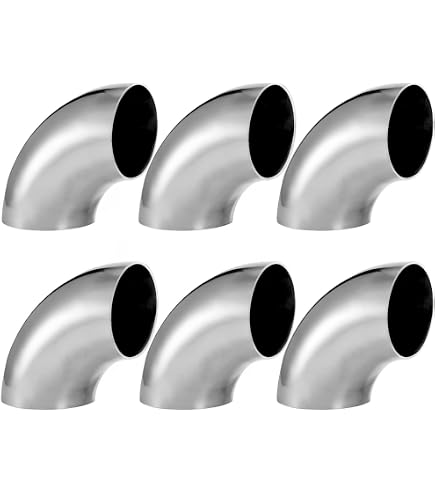 8Pcs 2.5 in. OD Custom Exhaust Tubing Mandrel Bend Pipe Straight & U-B