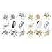Produktbild non-brand Sharplace 2 Sets Schmuckherstellung Supplies Kit Elastische Schnur Thread Jump Ringe \u0026 Karabinerverschluss Schmuck Kits Silber und Gold