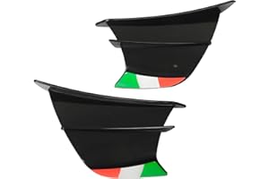 KIMISS 2 Pezzi Ala Laterale Spoiler Carenatura Alette Adatta per Ninja 400 250 Z900 Z1000 Aletta Moto (Nero)