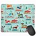 Produktbild Snow Day Dogs Winter Sledding Dogs Mousepad 18x22 cm