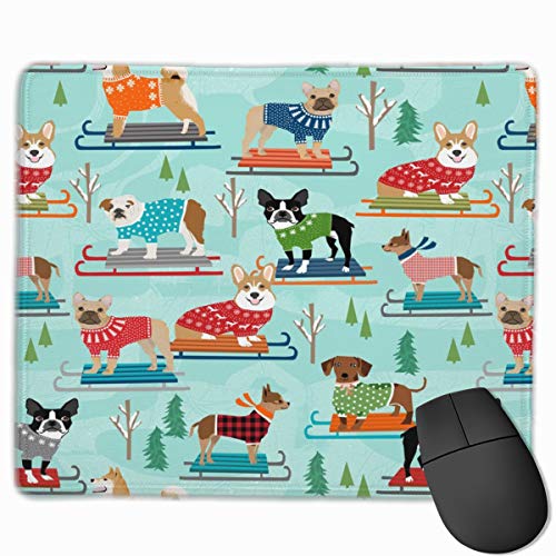 Preisvergleich Produktbild Snow Day Dogs Winter Sledding Dogs Mousepad 18x22 cm