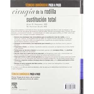 Cirugía la rodilla. Sustitución total + DVD y Web