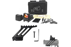 APLUSGEAR RM Type Side-Operated Sighting Device Mini Red Dot Sight and Mounting Base for Handgun Universal Combination Set