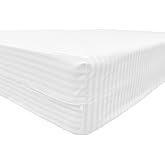 Dalina Mattress Cover with Zip 90 x 190 x 25 cm &ndash; Breathable Mattress Protector, Polyester Fabric Without Elastic &ndash; for 90 cm