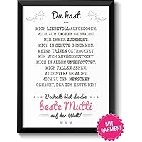 Beste Mama gerahmtes Muttertagsgeschenk Geschenkideen Muttertag Geburtstag Mama Geburtstagsgeschenk