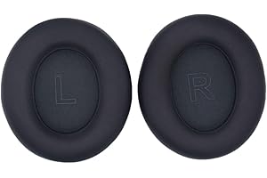 HONETEEK Zamienne nauszniki Q30 do słuchawek Anker Soundcore Life Q35 Q30 z redukcją szumów, piankowa osłona z wysokiej jakości skóry proteinowej, poduszka do uszu, kubki, części naprawcze (czarne)