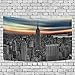 Produktbild COCO-La Wall Tapestry,Wall Hanging,Empire State Building Bw Edit Reactive Tapestry Hanging Dorm Bedroom Livingroom Home Decorations 80x60inch