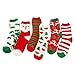 Produktbild Comfysail Damen 6er Pack Flauschige Kuschelsocken Weihnachtssocken Weihnachtsmotiv Socken aus Korallen Winter Größe 35-42