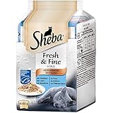 Sheba Katzenfutter Nassfutter FreshundFine Gelee Fisch Variation, 300 g