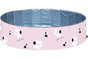 PETPHINDU Piscina De Baño para Perros Grandes y Niños Pequeños Medianos, El Estanque De La Piscina del Perro De Agua Estera De Disco Duro Portátil De Plástico Cachorro Piscina Plegable De Baño