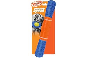 Nerf Dog 11.5" TPR Exo Squeak Stick - Azul/Naranja