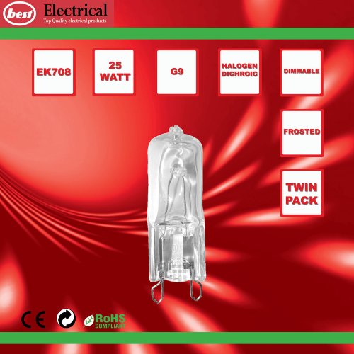 Bulk Hardware Kaltlichtspiegellampe, 25 W, 240 V, GU9, 5 Stück - 2