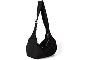 BAUIOREAD 1 st. halvmåne crossbody bag dam, stor axelväska dam snörväska, halvmåne snöre axelväska för resor arbete uni, svar