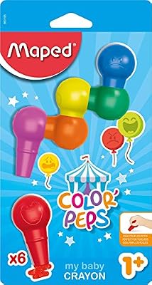 Maped 933600 X6 Couleur Peps Mon premier bébé Cire crayon
