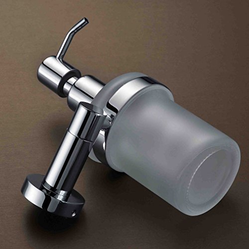 Kinse® Elegant Hochwertig Edelstahl Seifenspender 100ml mit Wandhalterung - 7