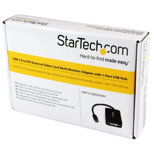 Startech.com USB32DVIEH externe Multi Monitor Grafikkarte (DVI-I Buchse auf USB 3.0 Buchse-A) - 5