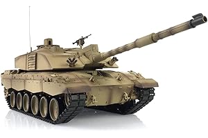 wheelfun Heng Long RC Tank 2.4G 1/16 7.0 Plastic Ver Challenger Ii RTR Tank Model 3908 Infrared Combat 340° Rotating Turret