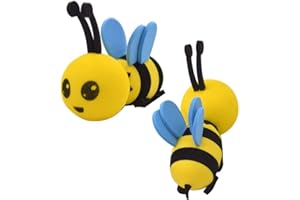 Grneric 2 Pieces Cute Honey Bee Aerial Ball Car Antenna Toppers Smiley Bumblebee Antenna Topper Antenna Hat