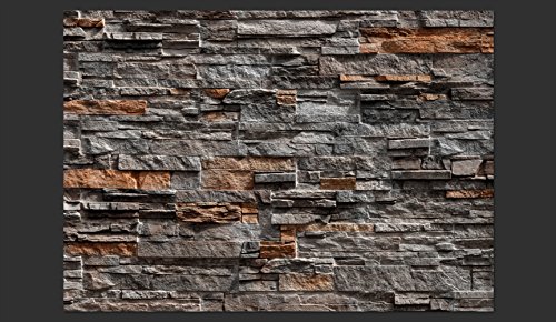 Vlies Fototapete 400×280 cm – 3 Farben zur Auswahl – Top Tapete Wandbilder XXL Wandbild Bild Fototapeten Tapeten Wandtapete Steine Steinoptik Mauer f-B-0086-a-b - 7