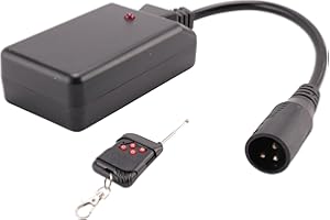 Bordhap Portable 3 Pins XLR Wireless Remote Control Receiver for Smoke Fog Machine DJ Stage Controller Receptor Fogging 400W 900