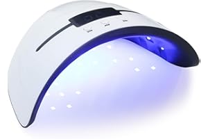 ARCWEISSO 36W UV Lampe für Gelnägel, Professionelle UV Lampe Nägel mit 3 Timern und LCD Display, Auto-Sensorschalter, LED Lampe Nägel für Heim und Nagelstudio, Geschenk zum Valentinstag für Frauen(Weiß)