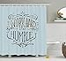 Produktbild keiwiornb Modern Shower Curtain, Work Hard Stay Humble Motivational Quote Theme Inspirational Display, Fabric Bathroom Decor Set with Hooks,60W X 72L Inches
