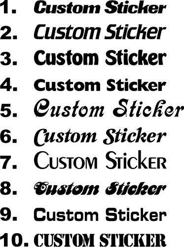 Mr.Pro Custom Fonts Text Slogans Names Personalised Personal Stickers Decals Small to Large Red 700mm width