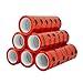 Produktbild 36 Rolle Braun/Transparent/Rot Klebeband Paketband Extra Stark 50 mm x 66 Meter NEU (Rot (VORSICHT GLAS!))