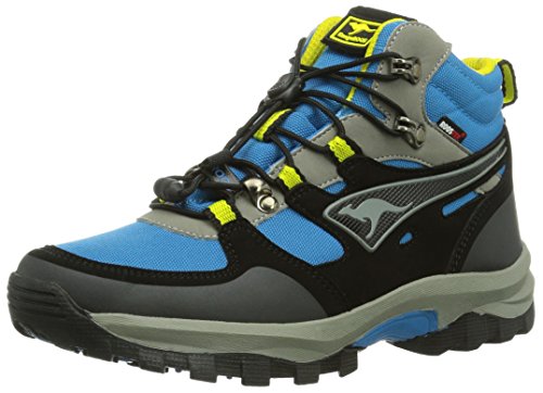 Kangaroos Sentry Mid Kids - Botas de montaña, color Blue/Acid Yellow 