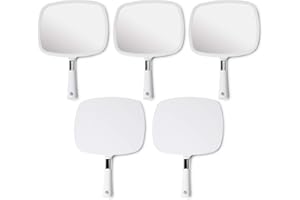 Mirrorvana L et Confortable à Main Miroir (Blanc), Lot de 5