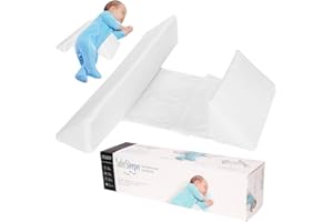 LYPPUL Oreiller pour Bébé, Oreiller de Sommeil pour Nouveau-né, Amovible Anti-Roulement Oreiller De Couchage Réglable Cadeau pour futurs Parents(43 * 10 * 10cm)