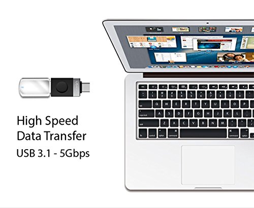 New Mini Design usb-c zu USB 3.1 High Speed Adapter für neue MacBook, Chromebook Pixel, Nexus 5 x, Nexus 6P, Pixel C, OnePlus 2, Lumia 950 und viele mehr - 6