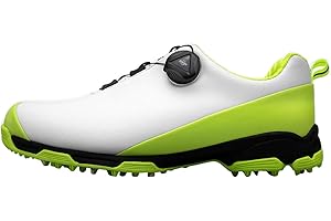 PGM Waterproof Golf Shoes for Men, Anti-Skid Breathable Golf Shoes with Lace System