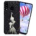 Produktbild Kompatibel mit Huawei P30 Lite Hülle, Cool Funny Schawrz Minimalistischen Kunst Druck Minimal Zeichnung Motiv Stoßfest Ultra Dünn TPU Gummi Handyhülle Bumper Schutzhülle Etui - Fang einen Stern