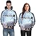 Produktbild Christmas Sweater Herren Damen Unisex UFODB Männer Weihnachten Weihnachtspullover Kapuzenshirt Kapuzensweatshirt Sweatshirtjacke Kapuzenpullover