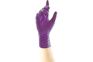 UniGloves GM0063 rękawice nitrylowe bez twierdzy, rozmiar 8/średni, fioletowy (100 szt.)