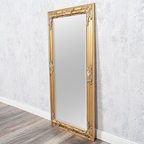 Wandspiegel GOLD Antik BAROCK DESIGN SPIEGEL POMPÖS HOLZRAHMEN Bessa 100x50cm - 4