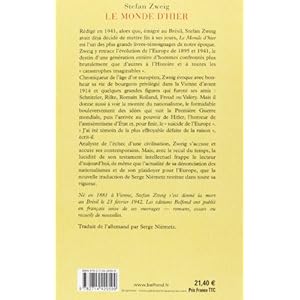 Le monde d'hier : Souvenirs d'un européen Livre en Ligne Le monde d'hier : Souvenirs d'un européen Livre en Ligne - Telecharger Ebook