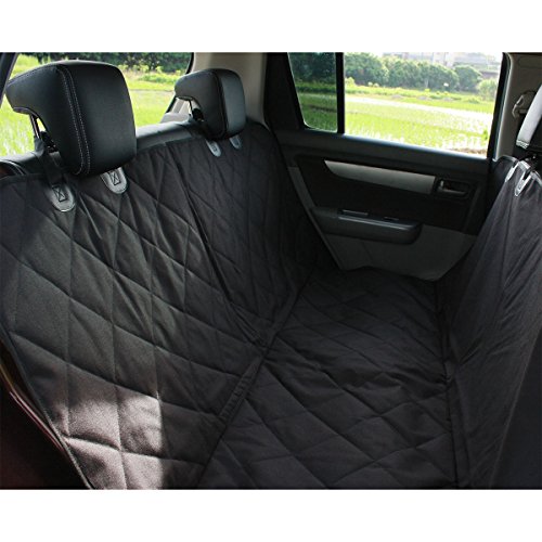 Autoschondecke für Hunde Rückbank Sitzbezug Auto / kofferraumschutzdecke mit Seitenschutz für Hund / Rücksitzbezug Comfort / Schwarz Wasserdicht / Für Auto SUV - 6