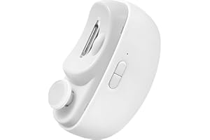 GARNIRISE Electric Toe Nail Clippers for Thick Toenails Nails Portable Nail File, Automatic Nails Blanking Sanding Polisher 2 in 1 with LED Light Electric Nail Cutter Trimmer for Adults Women Men