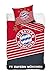 Produktbild Fc Bayern München Bettwäsche Bettbezug Set Fußball 160x200 Rot