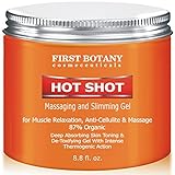 First Botany Cosmeceuticals Hot Shot Slimming Gel And Massaging Gel 8.8 Oz Great For Muscle Relaxation And Massage Best Anti Cellulite Cream & Muscle Rub Cream With Intense Thermogenic Action