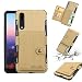 Produktbild JiuRui Zubehör Huawi P20 Pro, Horizontale Flip Folio Case Brushed Stoff Textur Pouch Case mit Wallet & Holder (Color : Gold)