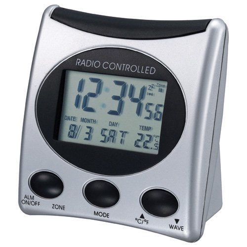 Proficell Technoline WT 221-T Reloj Digital, Plata/Negro