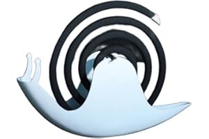 QICHENX Porta Zampirone in Metallo Lumache a Spirale,Porta Rocchetti per Zanzare,Supporto per Incenso, Per In Ferro Porta Bobina Insetti Da Interno o Da Esterno (Bianco)