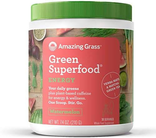 Amazing Grass, Green Superfood, Energy, Watermelon, 7.4 oz (210 g)