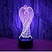 Produktbild Göttin Engel Form 3D Design LED Nachtlicht Home Decora 5 V Farbwechsel Lampe Mit USB-Ladegerät Schlafzimmer Tischlampe