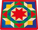 small foot 1038 Mosaik mit 80 bunten Steinen und einem Basisbrett aus Holz - 